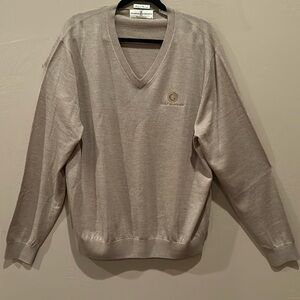 Fairway & Greene. Italian Merino V-Neck Golf Men’s Pull On Sweatshirt. Size XL.